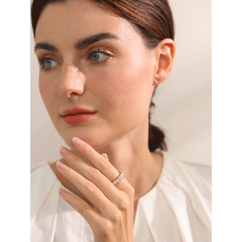 Anel Dolce Cuore Banhado em Ouro 18k