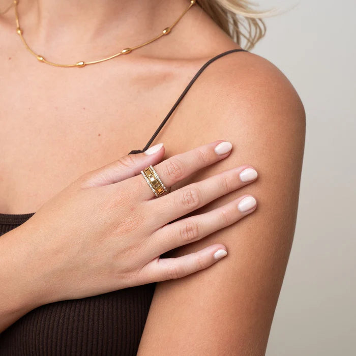 Anel Amour Banhado em Ouro 18K