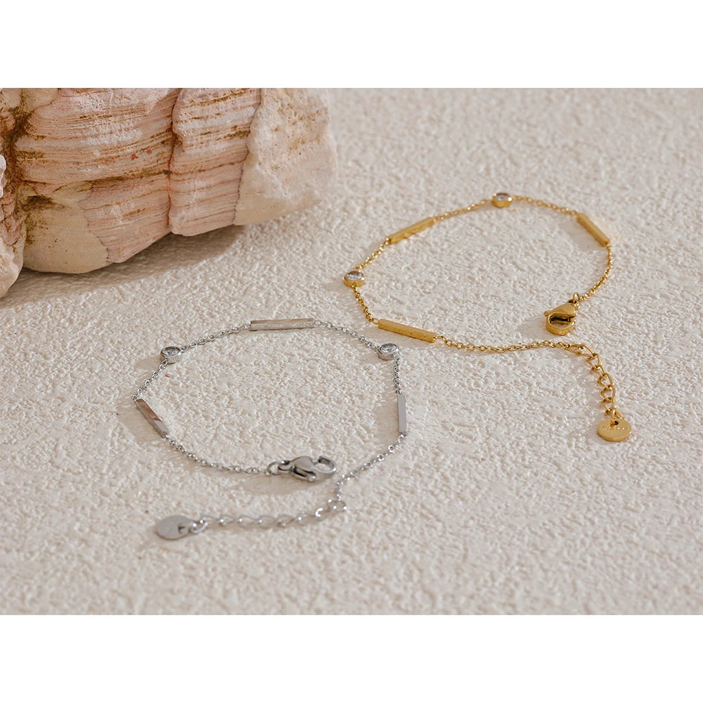 Pulseira Fiorella Crystal Banhada em Ouro 18k