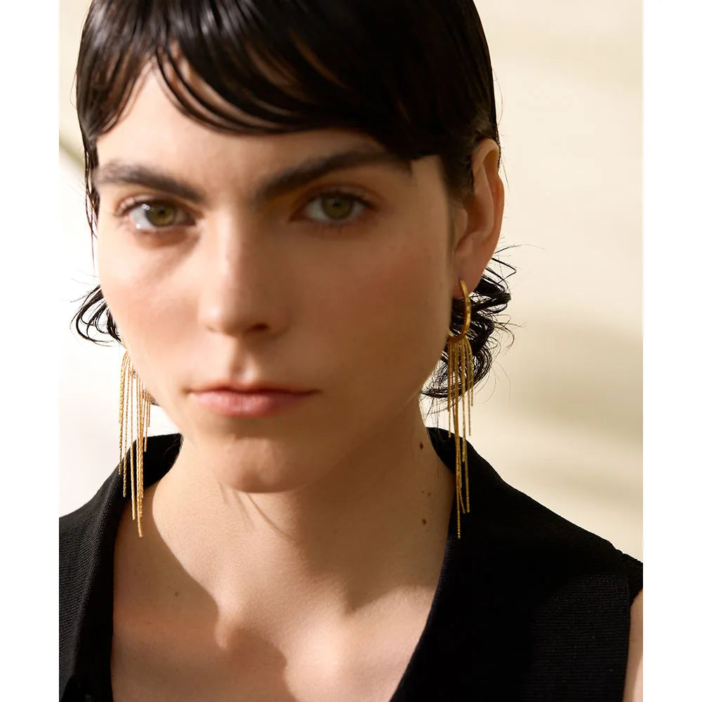 Brinco Amarante Banhado em Ouro 18k