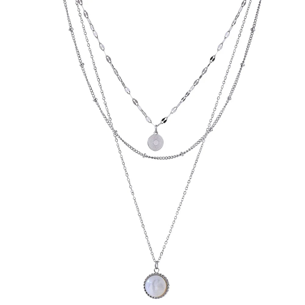 Colar Solara Medalha Banhado em Ouro 18k