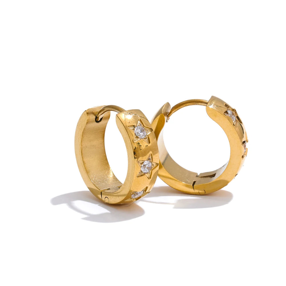 Brinco Delphine Banhado em Ouro 18k