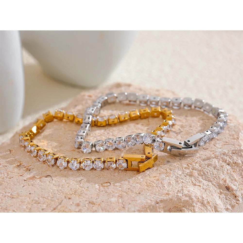 Pulseira Diamondé Banhada em Ouro 18k