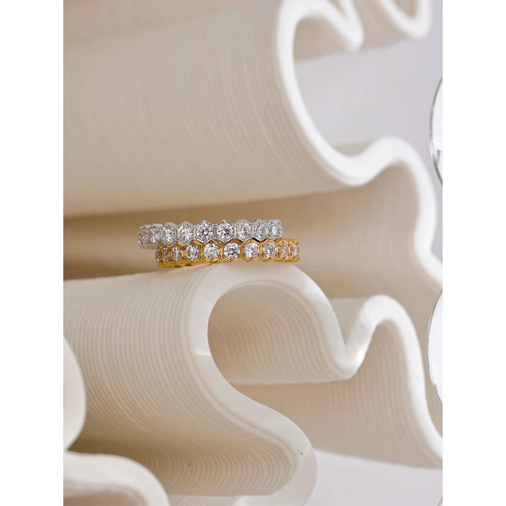 Anel Amarante Elegance Banhado em Ouro 18