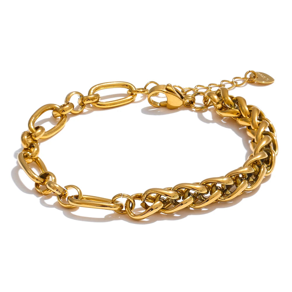 Pulseira Valentina Chain Banhada em Ouro 18k
