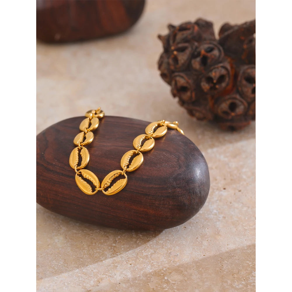 Pulseira Ocean Pearl Banhada em Ouro 18k