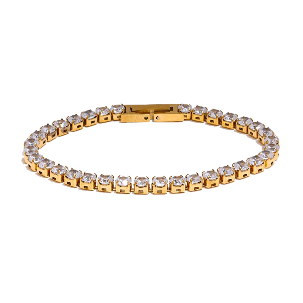Pulseira Diamondé Banhada em Ouro 18k