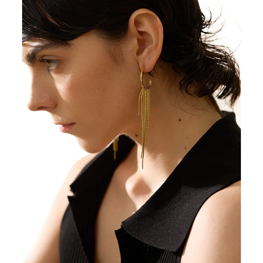 Brinco Amarante Banhado em Ouro 18k