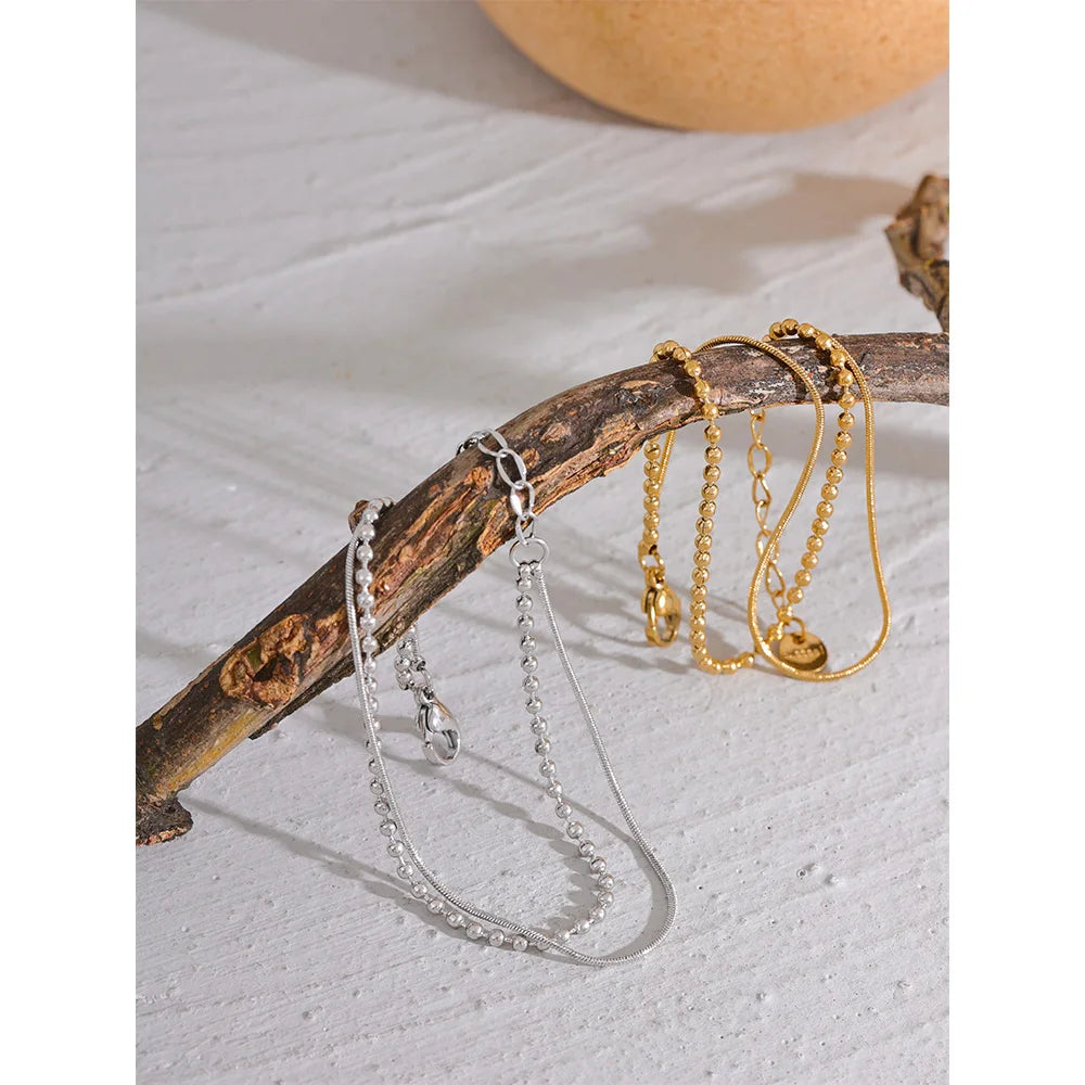 Pulseira Serena Duo Banhada em Ouro 18k