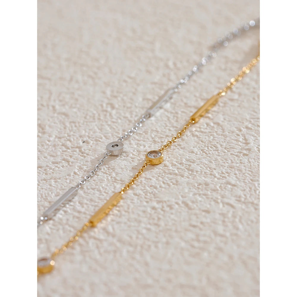 Pulseira Fiorella Crystal Banhada em Ouro 18k