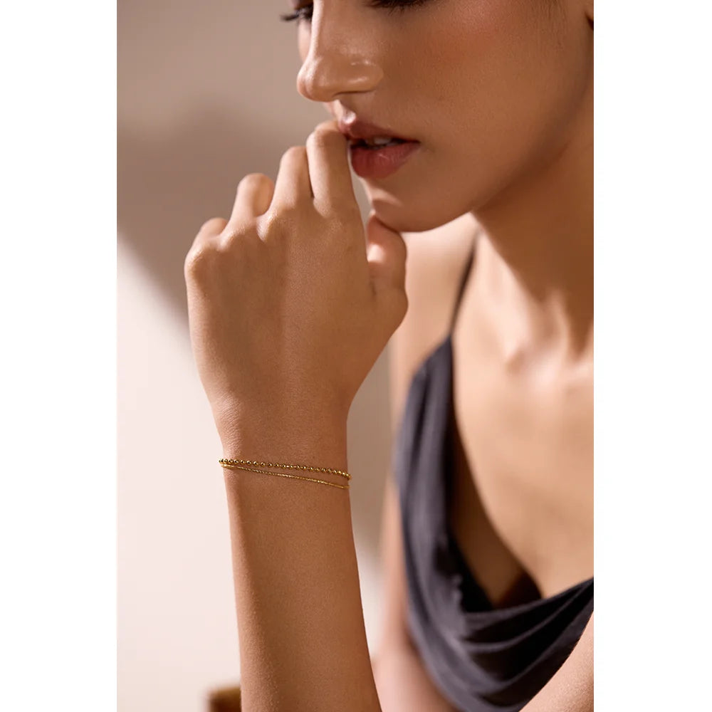Pulseira Serena Duo Banhada em Ouro 18k