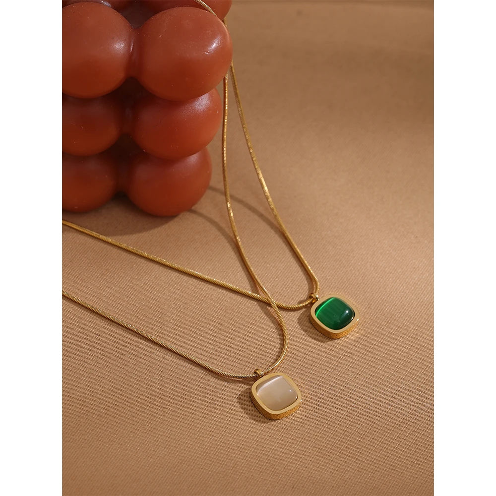 Colar Émeraude Banhado em Ouro 18k