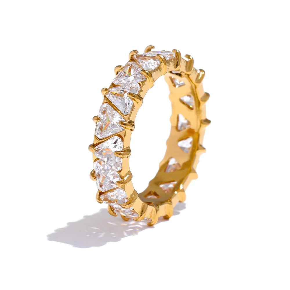 Anel Dolce Cuore Banhado em Ouro 18k