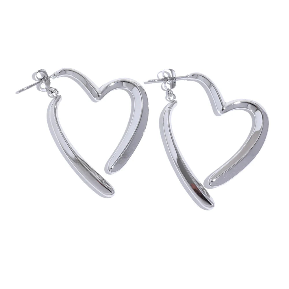 Brinco Amour Hoop Banhado em Ouro 18k