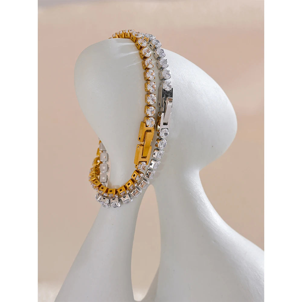 Pulseira Diamondé Banhada em Ouro 18k