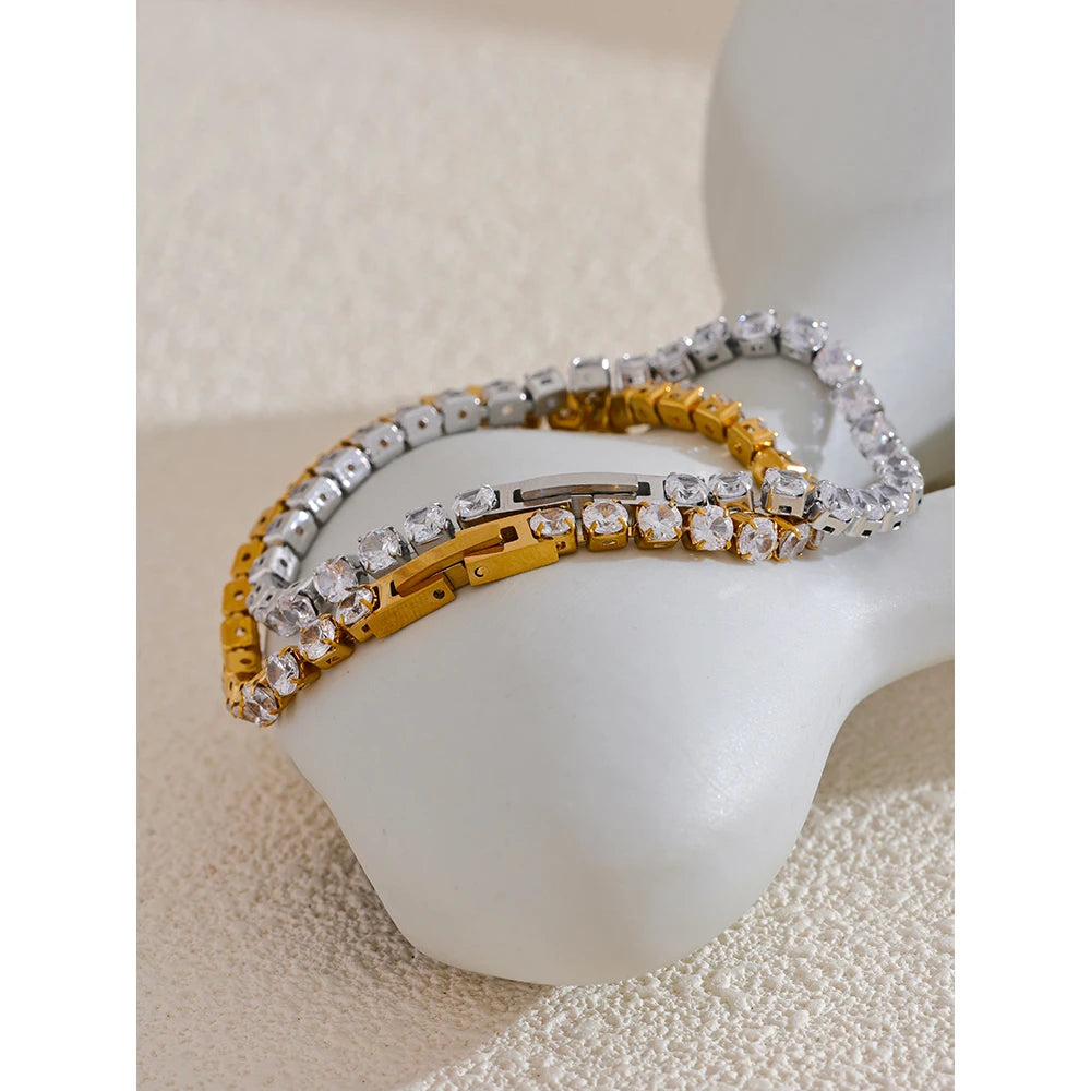 Pulseira Diamondé Banhada em Ouro 18k