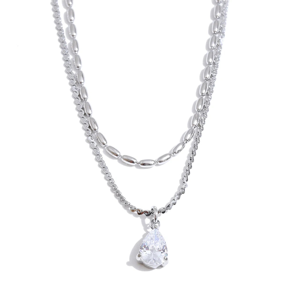 Colar Pure Shine Duplo Banhado em Ouro 18k