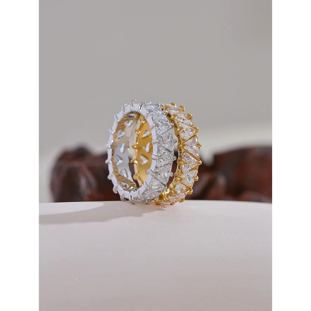 Anel Dolce Cuore Banhado em Ouro 18k